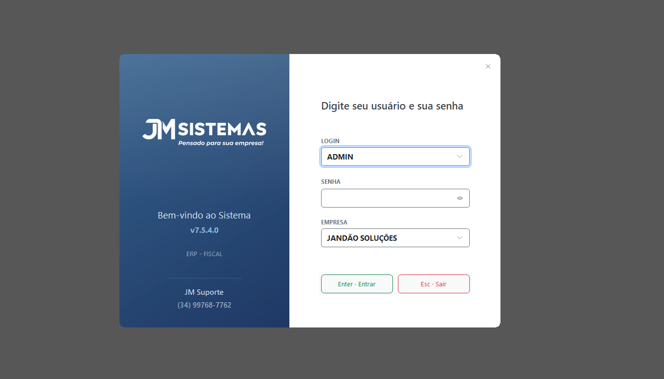 Tela de Login